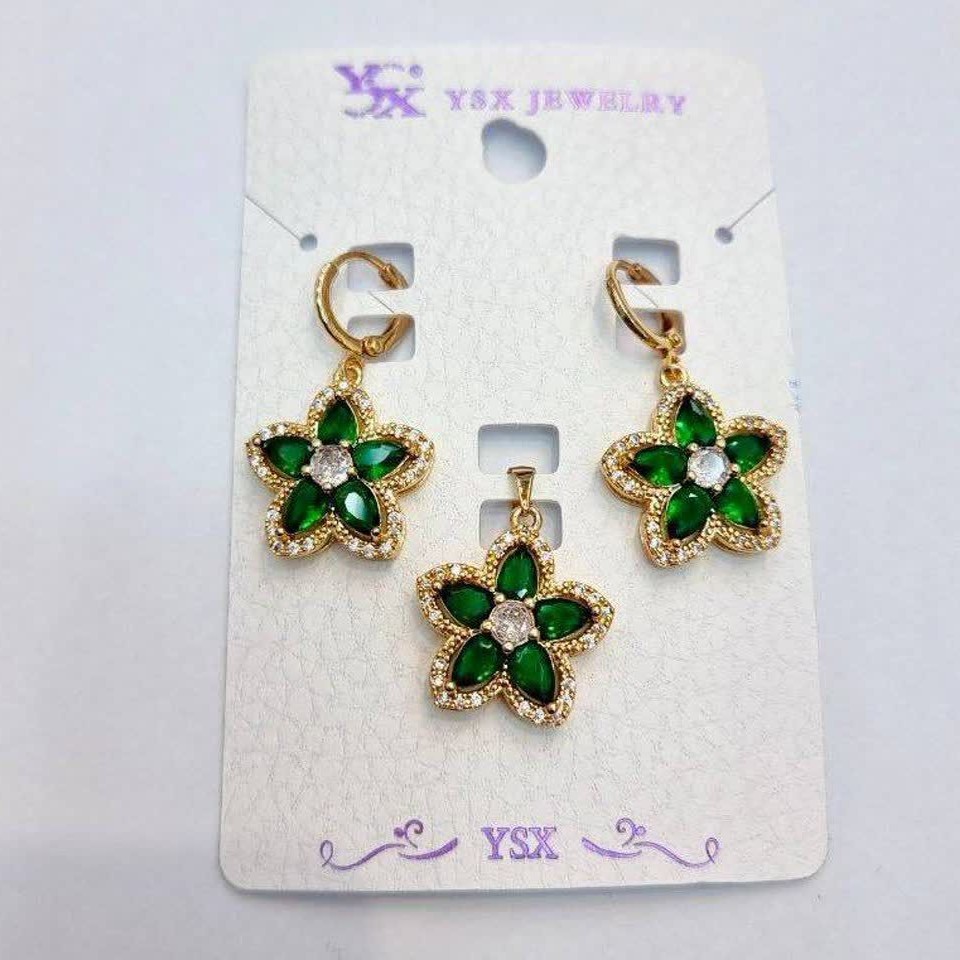 نیمست کد12195طرح جواهر.برند محبوب ysx.با آبکاری طلا.ضد حساسیت.رنگ ثابت