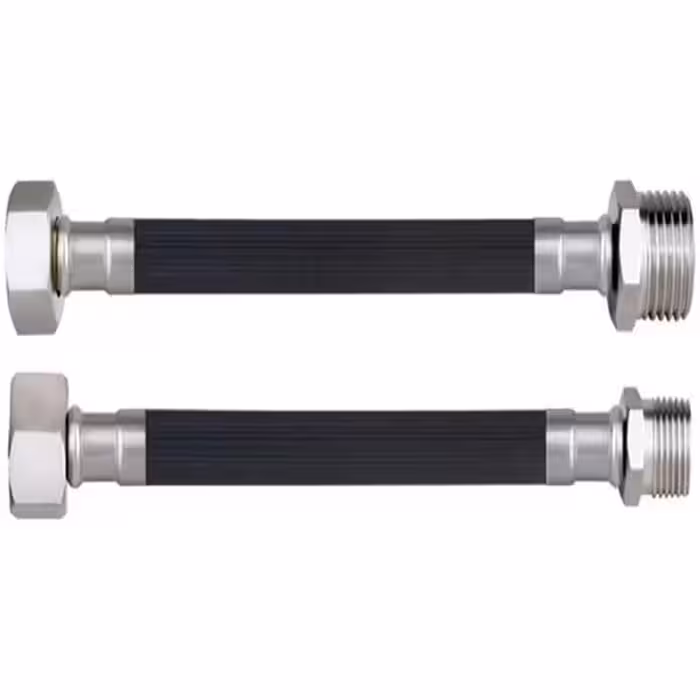 شیلنگ گاز منجیددار پکیج یک سر مهره یک سر دنده