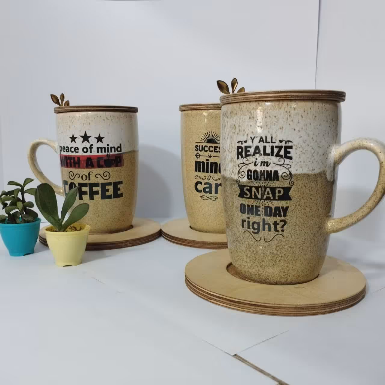 لیوان ماگ پایه بلند قهوه 