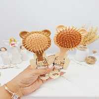 برس و شانه موخرسی آینه دار رنگ نود