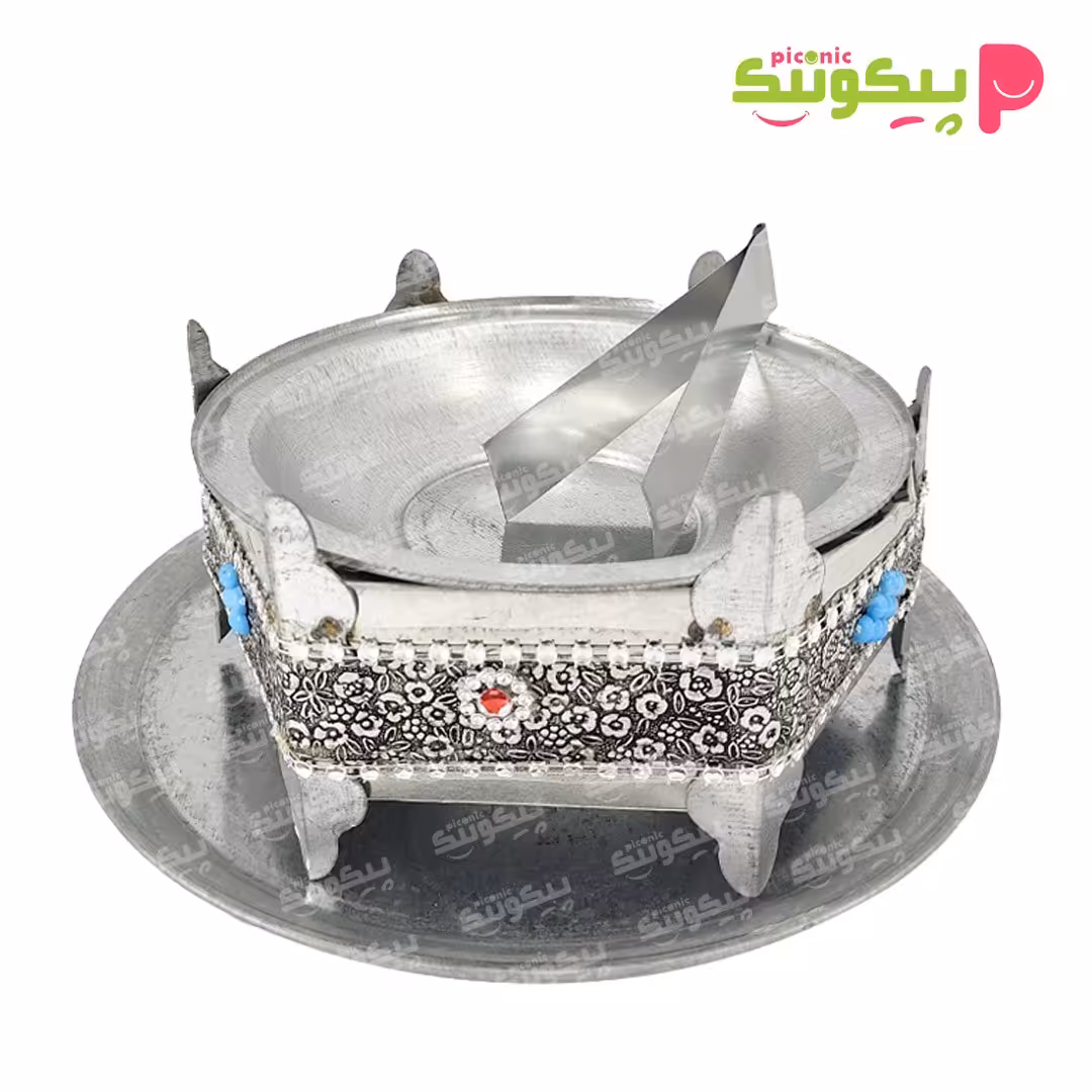 منقل اسپند دود کن 6 گوش ملیله کاری شده