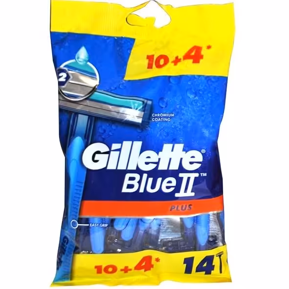 خود تراش ژیلت مدل Blue 2 Plus بسته 14 عددی

