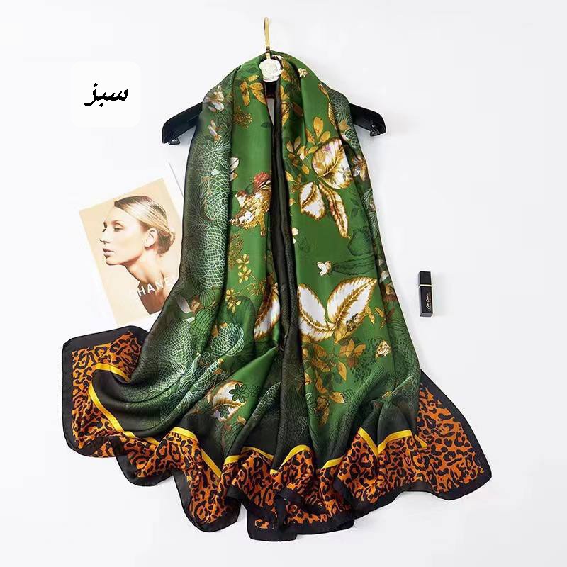  شال ابریشم مجلسی حاشیه پلنگی وارداتی قواره بزرگ 2 در 80 ارسال رایگان
کیفیت و رنگ بندی عالی