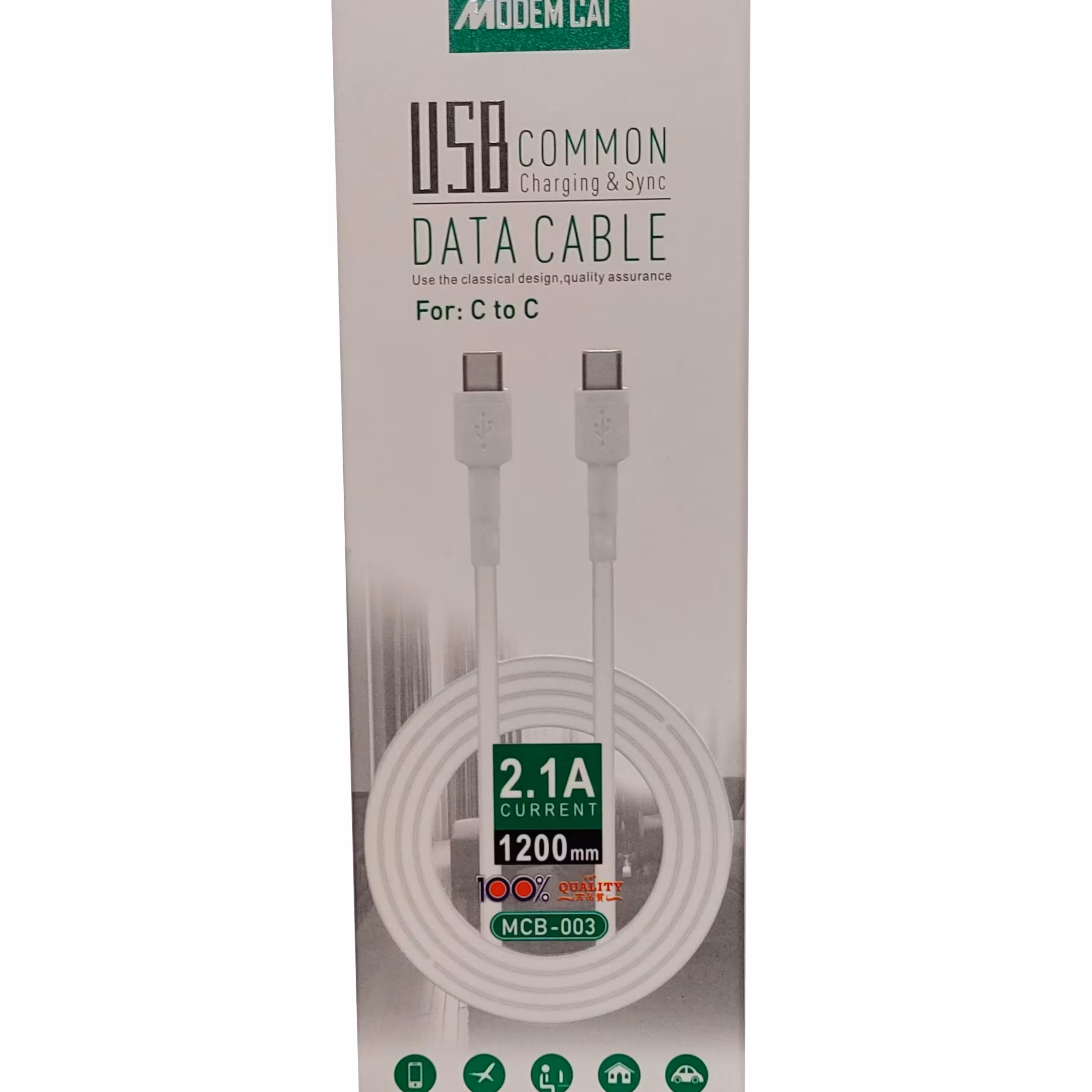 کابل شارژ تایپ سی به تایپ سی (c to c)مودم کت مدل MCB-003 