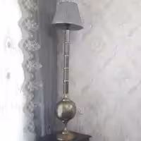 آباژور برنز هندی کنار سالنی زیبا و سنگین (133 سانتی) میناکاری