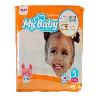 پوشک نارنجی سایز 5 مای بیبی my baby بسته 28 عددی