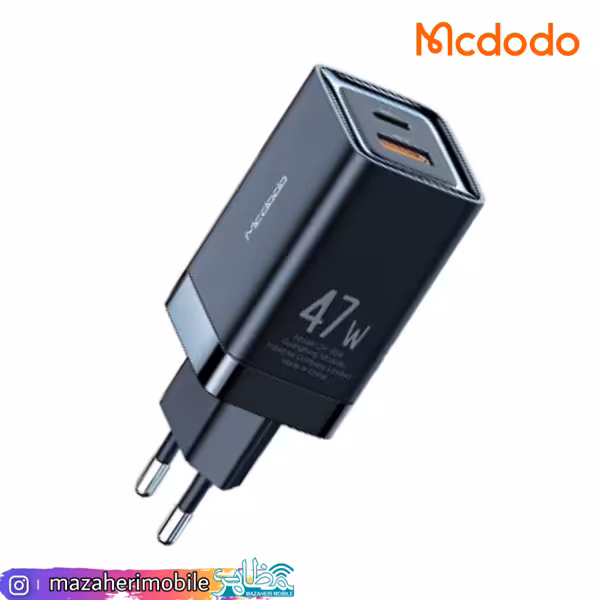 شارژر آداپتور دیواری فست شارژ 47 واتی مک دودو مدل MCDODO CH-8581 - فروشگاه موبایل مظاهری
