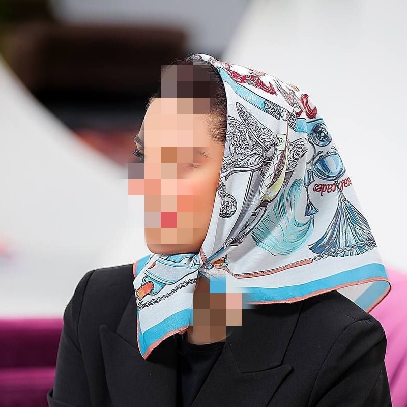 مینی اسکارف نخی حاشیه دار