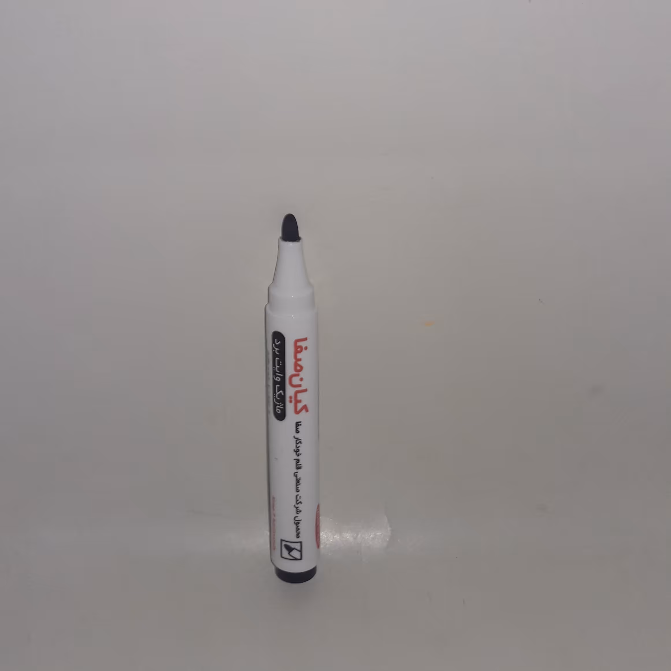 ماژیک وایت برد  کیان رنگ مشکی سر گرد