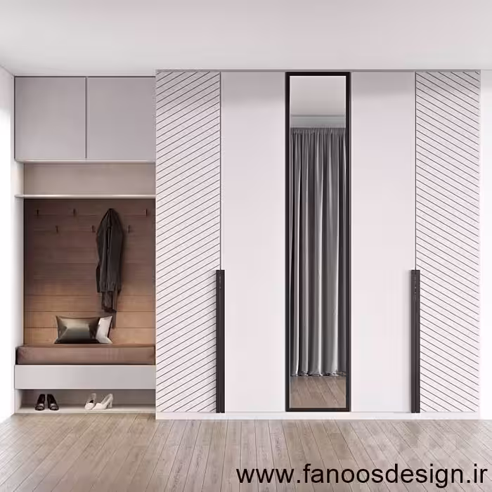 جالباسی و جاکفشی دیواری کد 30218