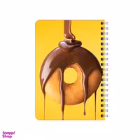 دفترچه یادداشت بامبیلیپ مدل چوبی طرح شکلات و دونات کد 5694614