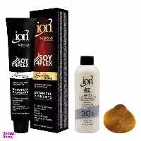 رنگ مو آیون (Ion) شماره 7.33 حجم 120 میلی‌لیتر رنگ بلوند عسلی متوسط + اکسیدان نه درصدی حجم 180 میلی‌لیتر
