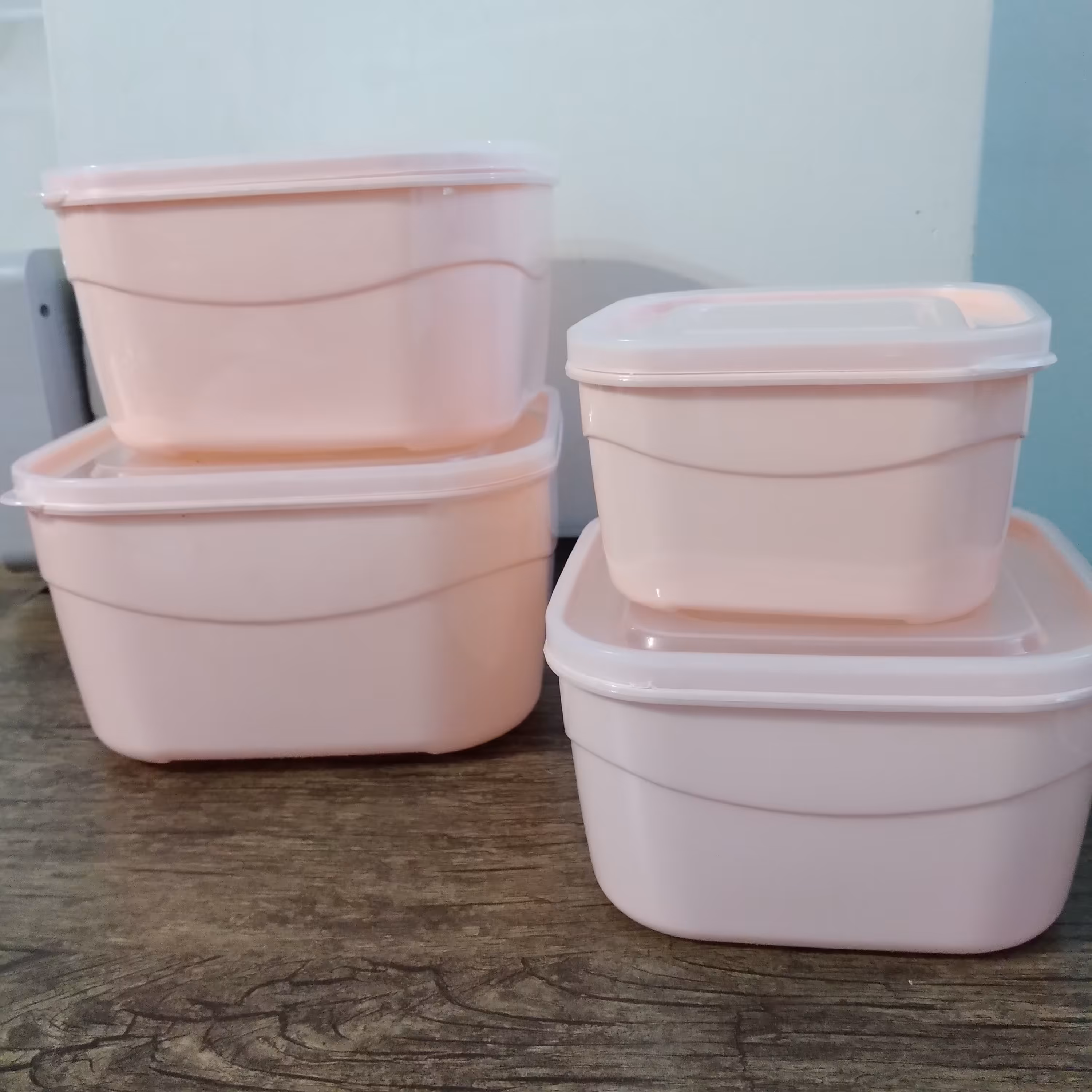 ظرف درب دار 4 تایی مربع