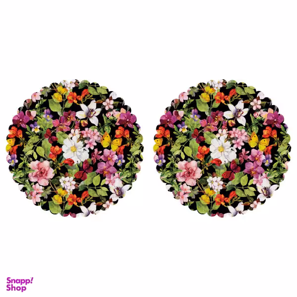 رومیزی مدل T4-42808 بسته 2 عددی چند رنگ سایز 0.1*40*40 سانتی‌ متر