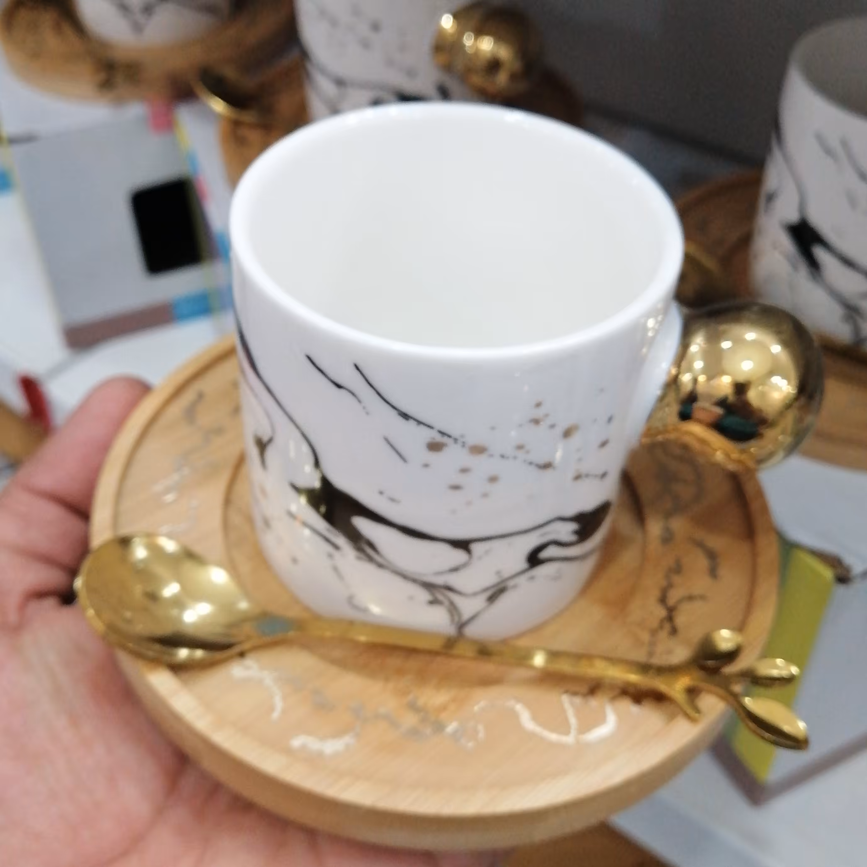 ماگ سرامیکی با زیره بامبو(وارداتی) 