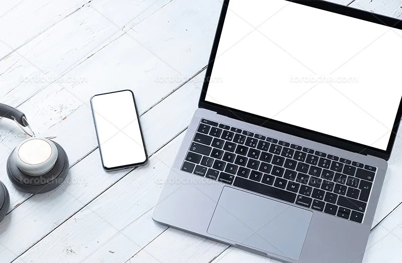 موکاپ موبایل و لپ تاپ | گرافیک با طعم تربچه