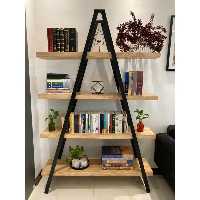 قفسه و کتابخانه چوبی