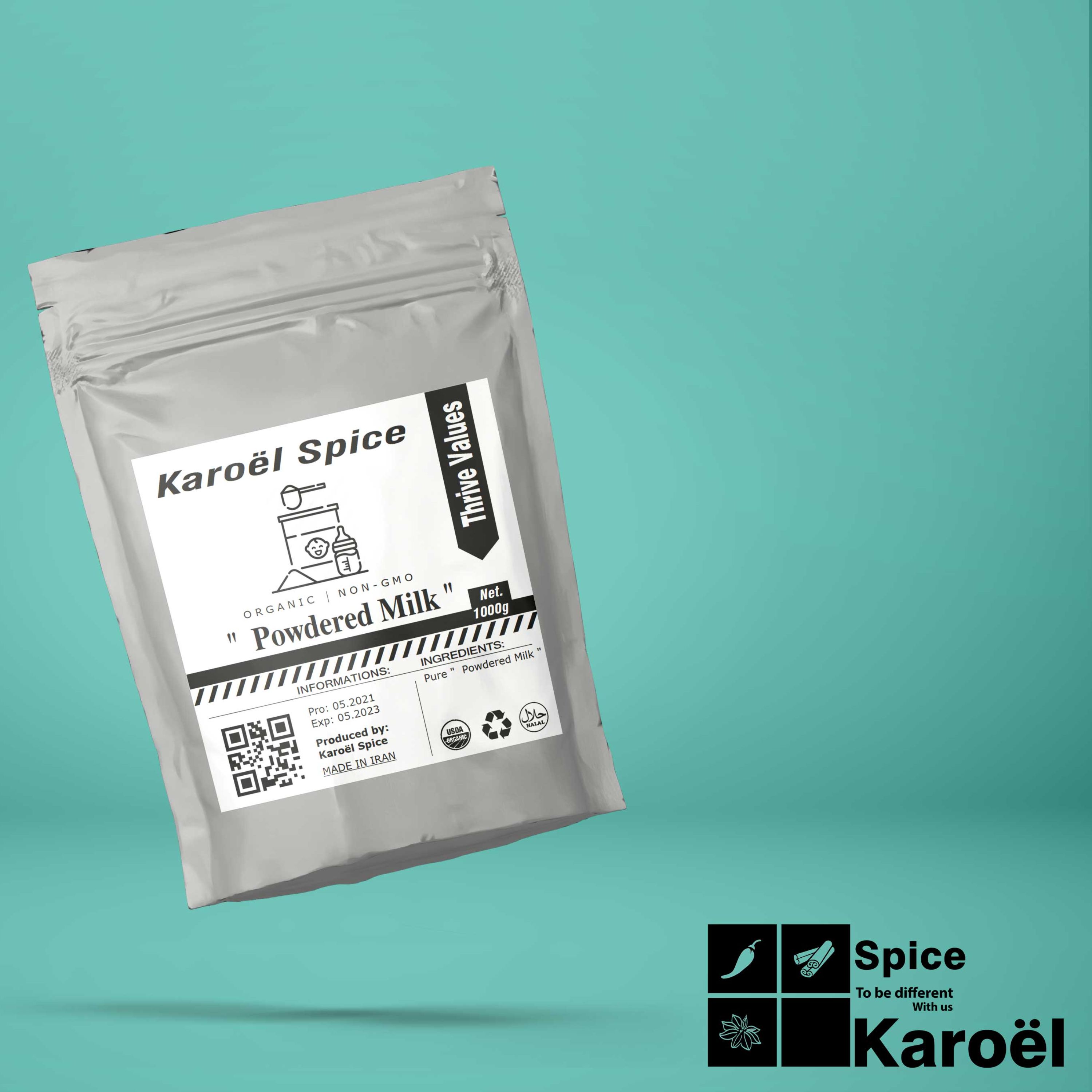 شیرخشک شیرین1000گرم(کاروئل اسپایس)