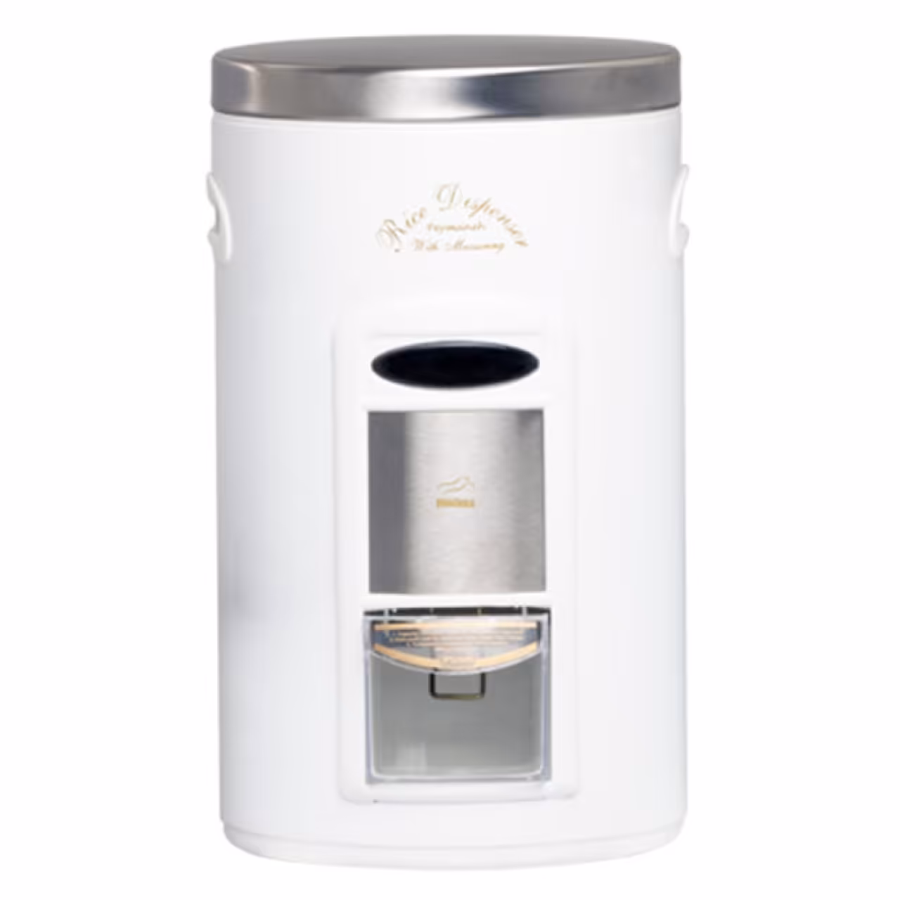 سطل برنج پیمانه دار سفید درب استیل بهازکالا کد 16001061