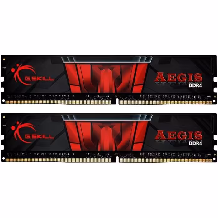 رم دسکتاپ DDR4 دو کاناله 2400 مگاهرتز CL17 جی اسکیل مدل Aegis ظرفیت 8 گیگابایت