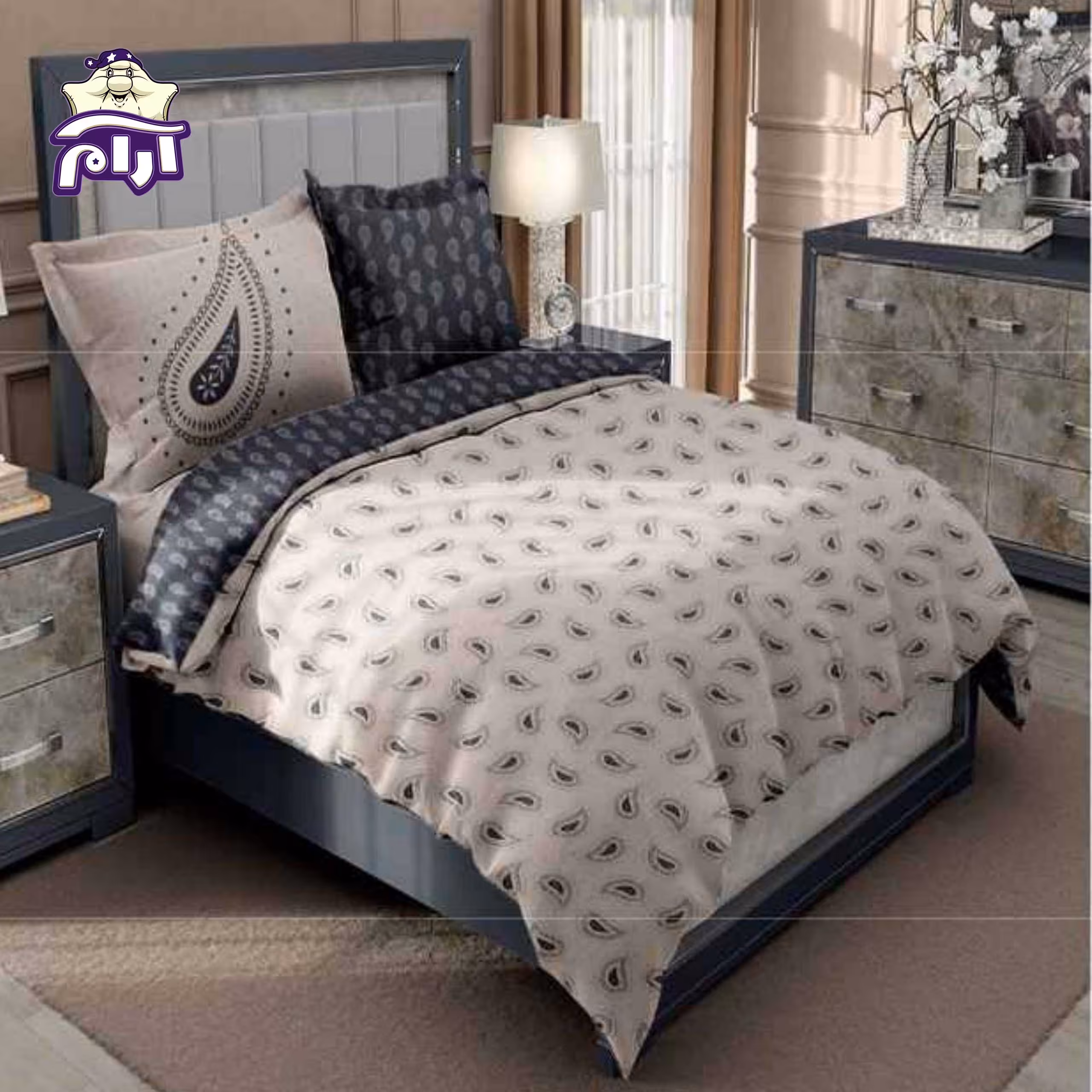 سرویس روتختی لحاف یک نفره سارای 4 تکه کد 5028