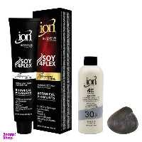 رنگ مو آیون (Ion) شماره 6.11 حجم 120 میلی‌لیتر رنگ بلوند تیره دودی قوی + اکسیدان نه درصدی حجم 180 میلی‌لیتر