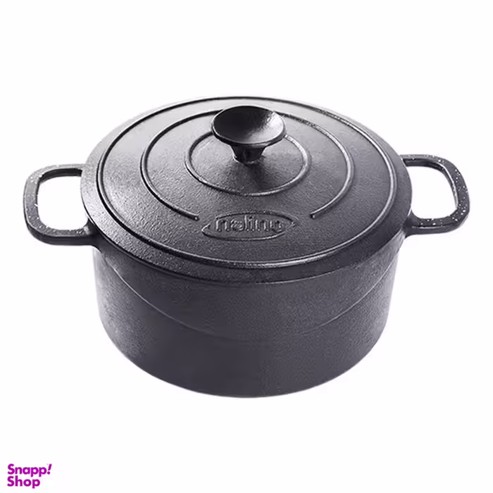 قابلمه چدن نالینو مدل درب چدن سایز 18