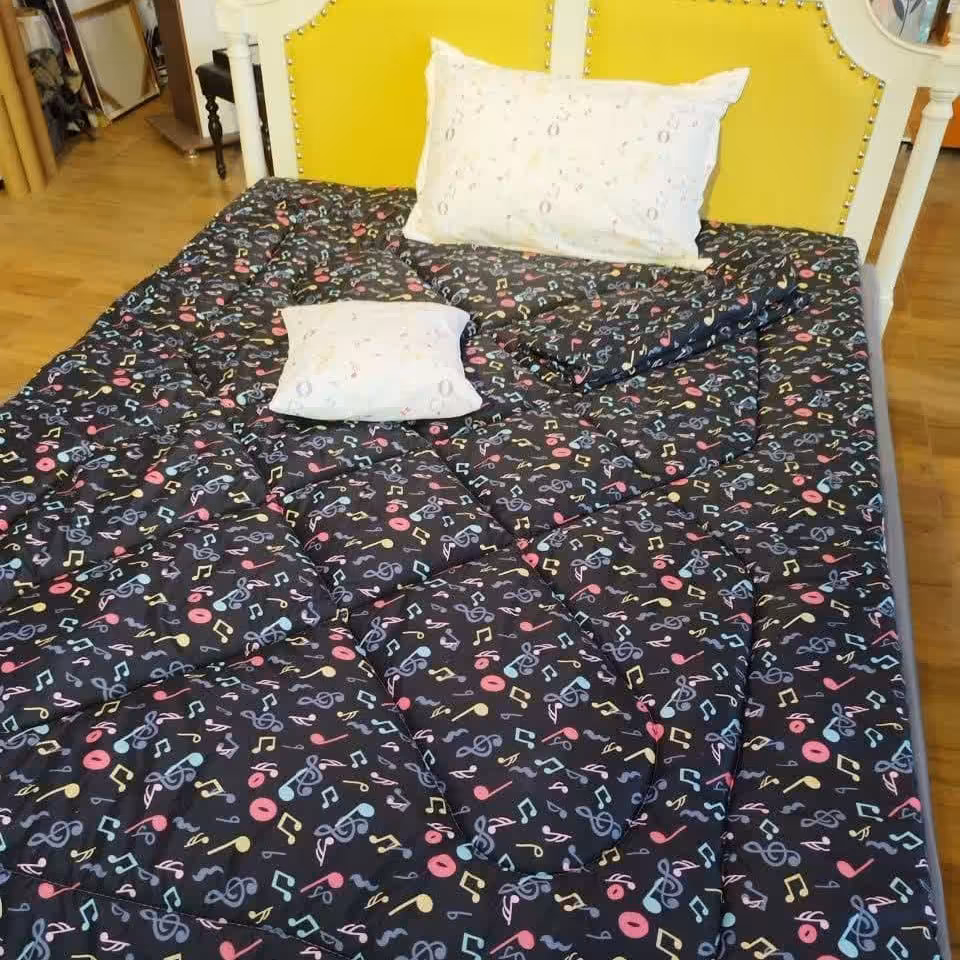 روتختی تکنفره 90 میکرو پنبه کد 376 دو رو طرح موزیک