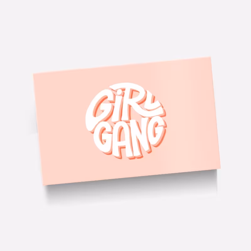 استیکر(برچسب) کارت عابر بانک-طرح دخترانه -GANG-کد11-سفارشی