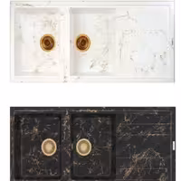 سینک گرانیتی با سیفون کروم 114 پس کرایه 