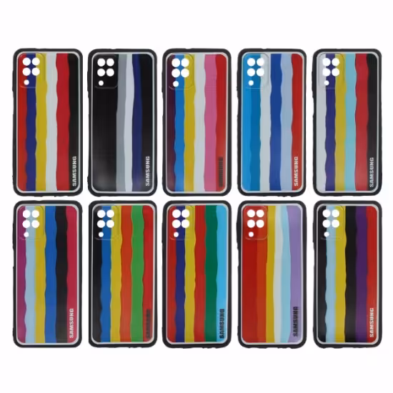 قاب گوشی آبرنگی محافظ لنز دار برای Samsung A12 / M12 / F12