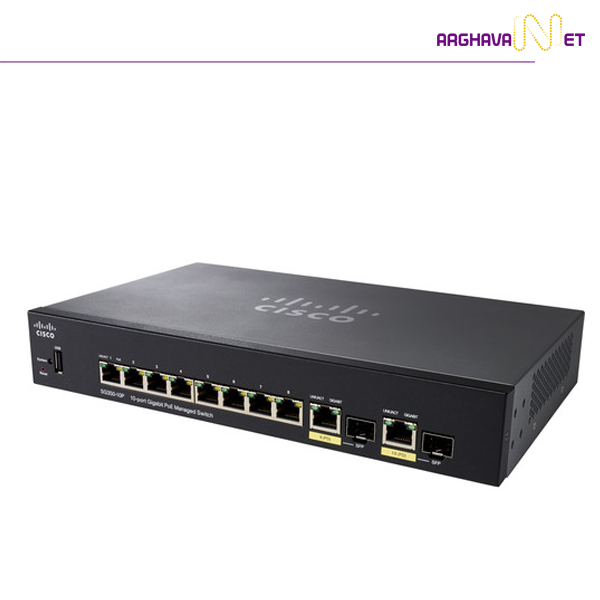 مشاهده قیمت و خرید سوئیچ SG350-10MP سیسکو | نمایندگی cisco