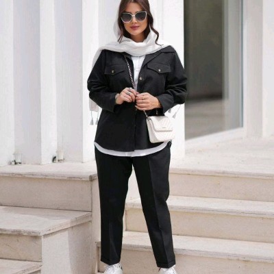 مانتو اسپرت زنانه مدل ست اسپرت (مانتو شلوار شومیز)