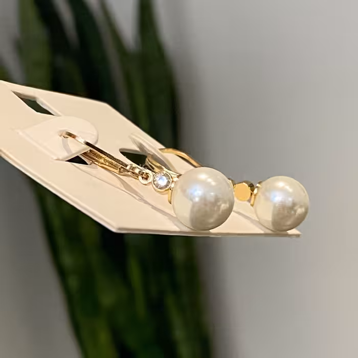 گوشواره تک موروارید بسیار زیبا و خاص و شیک