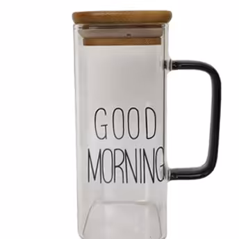 ماگ مربعی دسته دار طرح GOOD MORNING