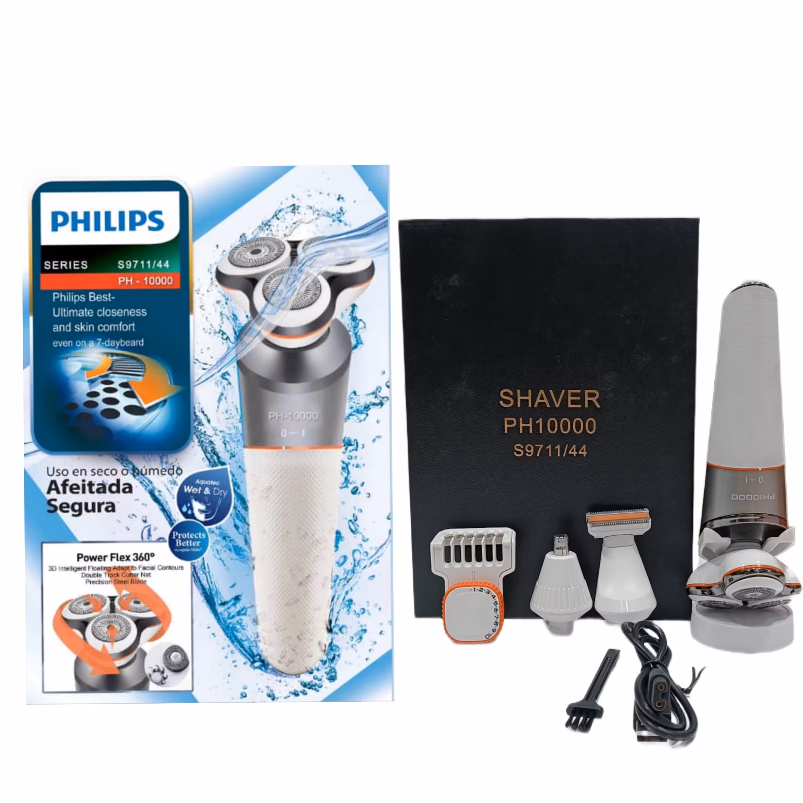 سه تیغ ضد آب فیلیپس هلند با کیفیت ورژن جدید فیلیپس حک شده روش اصلی اورجینال