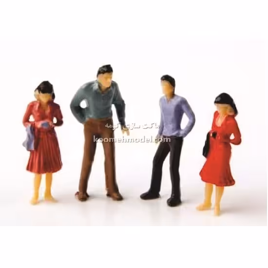 پرسوناژ آدمک خارجی رنگی کومه مقیاس 1/200 کد 800