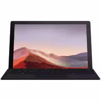 سرفیس مایکروسافت مدل Surface Pro 7 - E به همراه کیبورد Black Type Cover