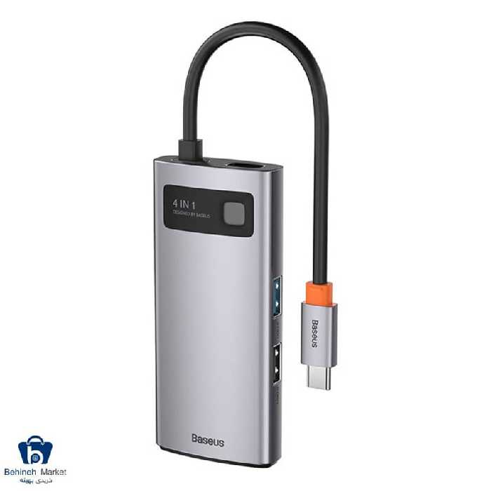 هاب 4 پورت USB-C باسئوس مدل CAHUB-CY0G