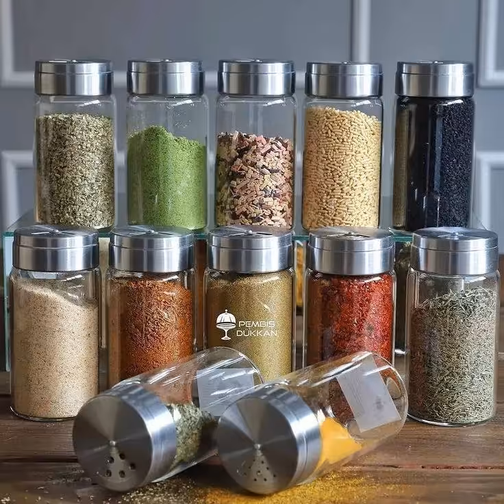 ادویه پاش شیشه ای درب استیل جفتی مدل بیسیک
محصول پاشاباغچه ترکیه
