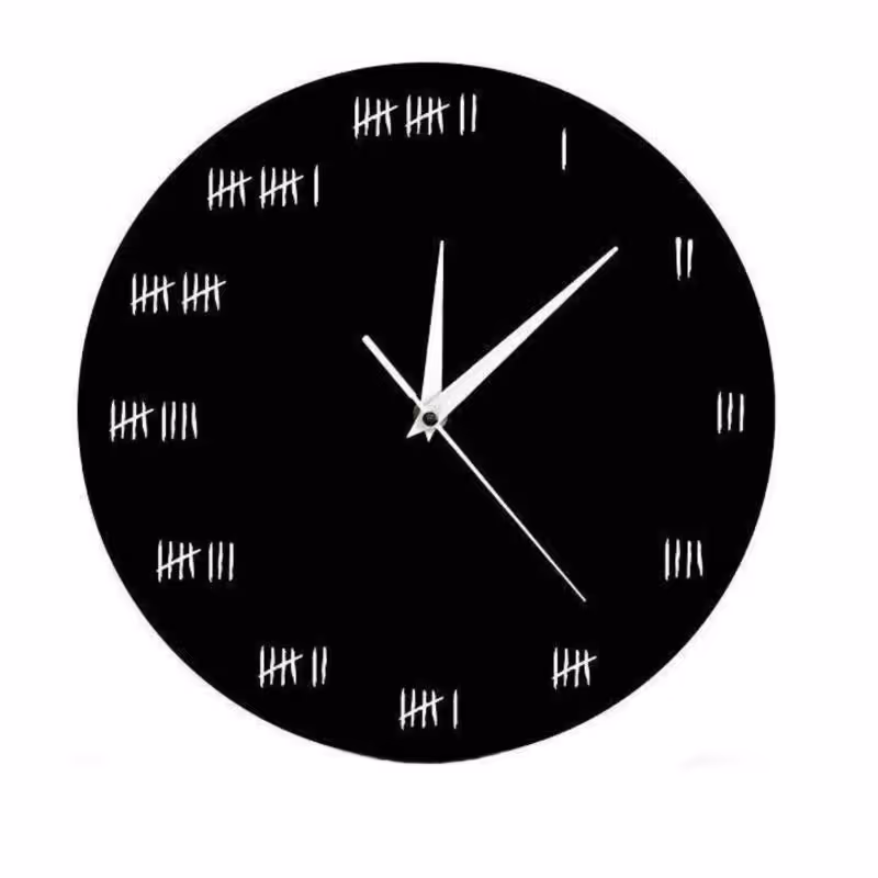 ساعت دیواری مهدیار طرح چوب خط