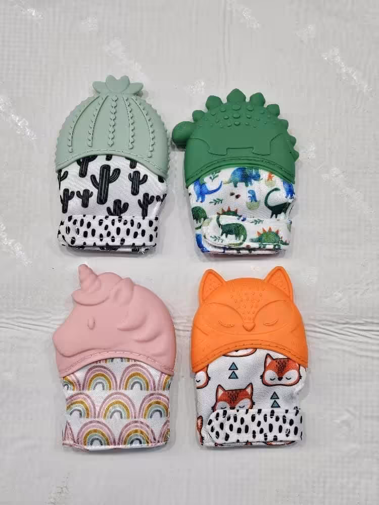 دندان گیر دستکشی طرح حیوانات