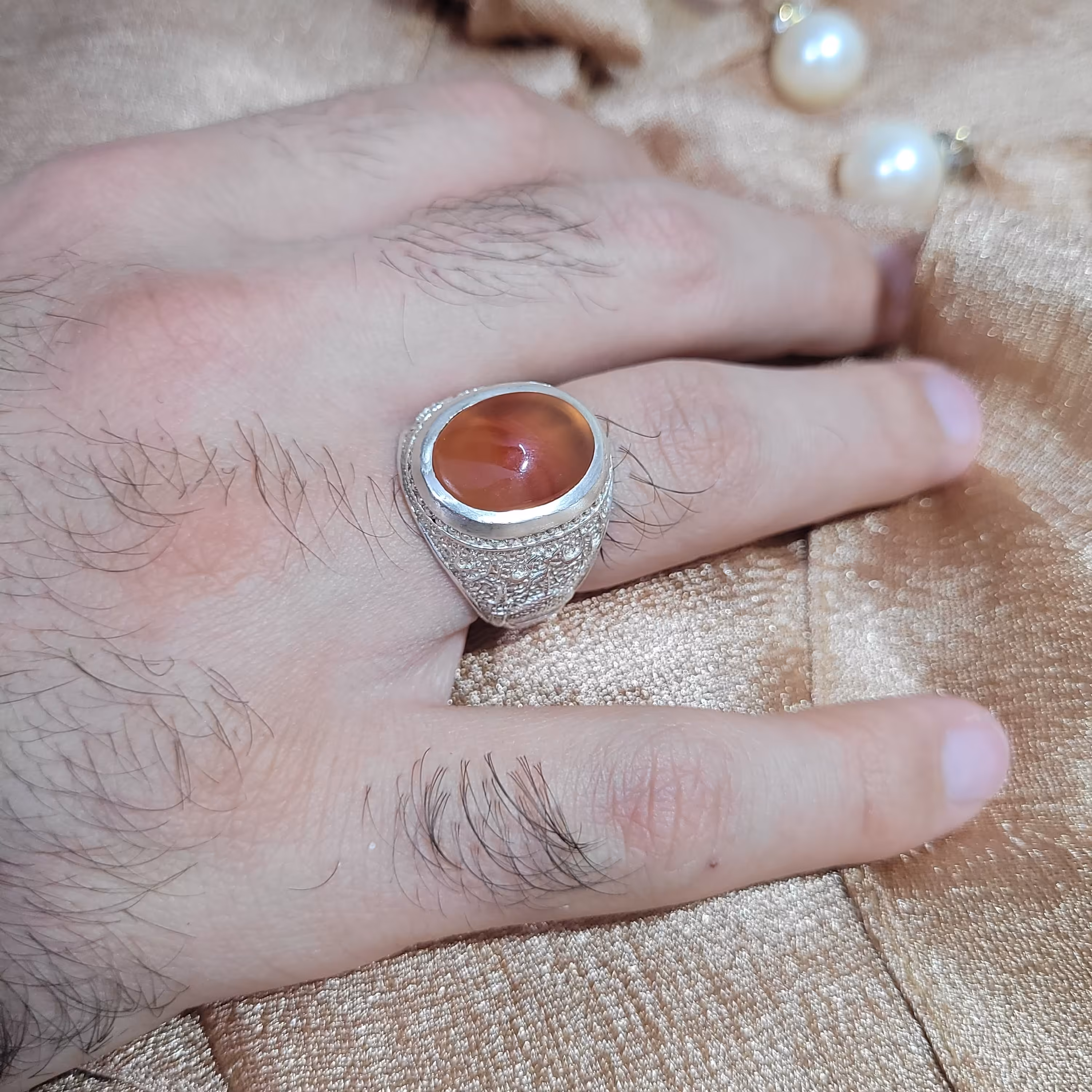 انگشتر نقره مردانه