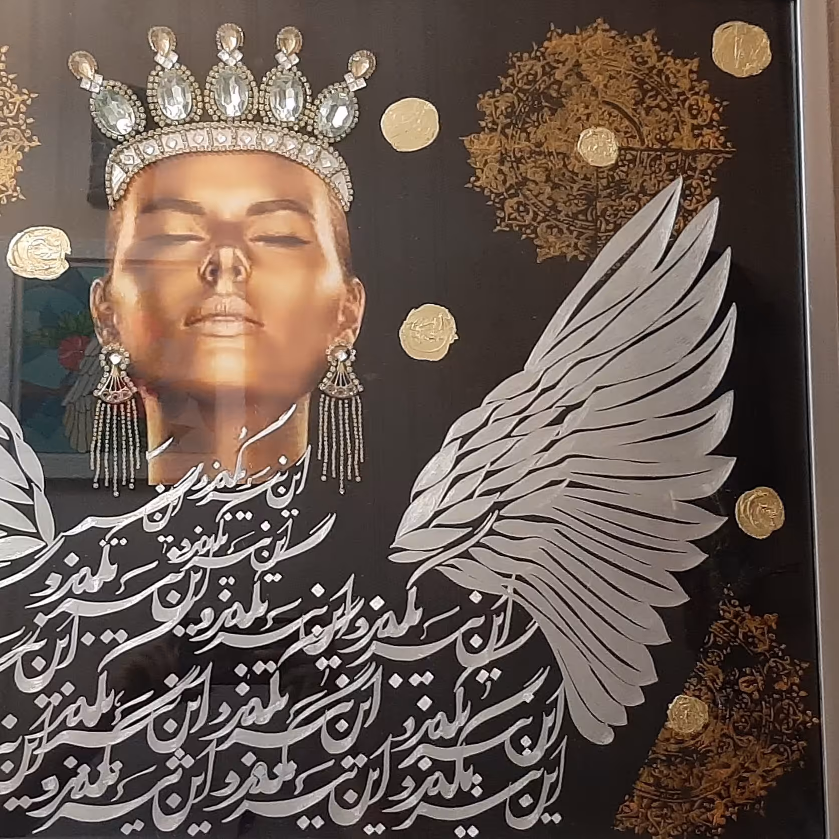 تابلو طرح فرشته( این نیز بگذرد )