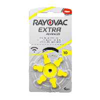 باتری سمعک شماره 10 ریواک بسته 6عددی مدل Rayovac-10
