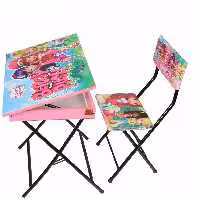 میزتحریر و صندلی تاشو پایه فلزی 