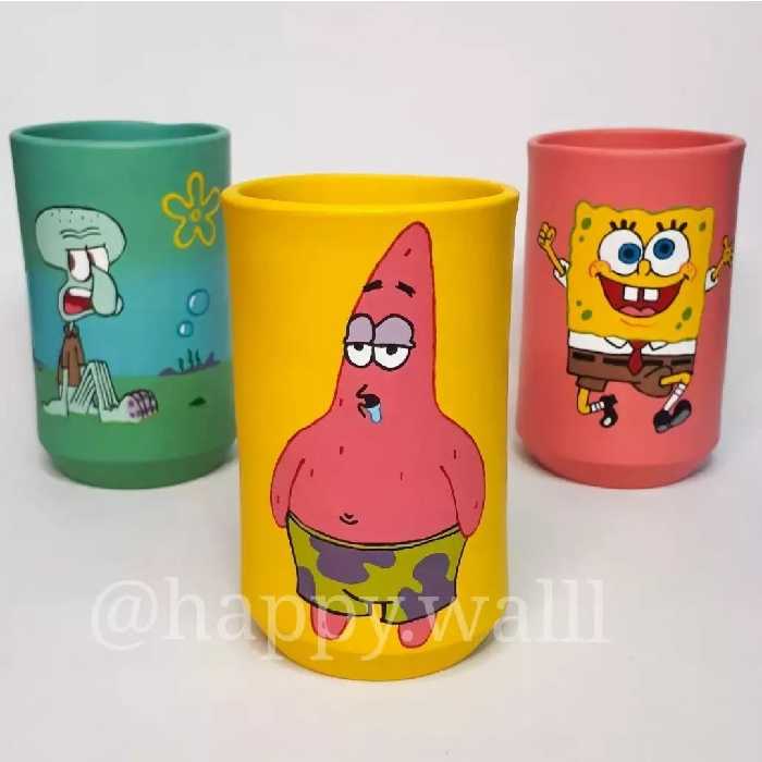 جامدادی طرح پاتریک جاقلمی سفالی فانتزی(سایز 6 در 10)