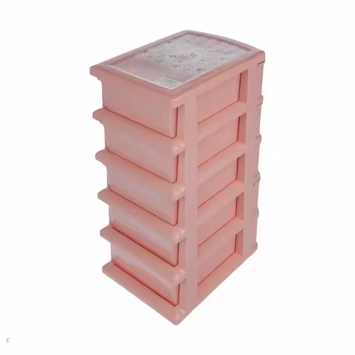 فایل 5 طبقه طرحدار رز گلد سایز  A4 - پلاسکو الماس