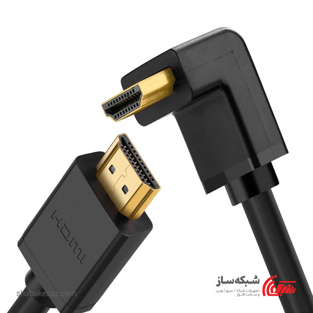 قیمت و خرید کابل HDMI سوکت 90 درجه یوگرین Ugreen HD103 طول 1 متر - شبکه ساز