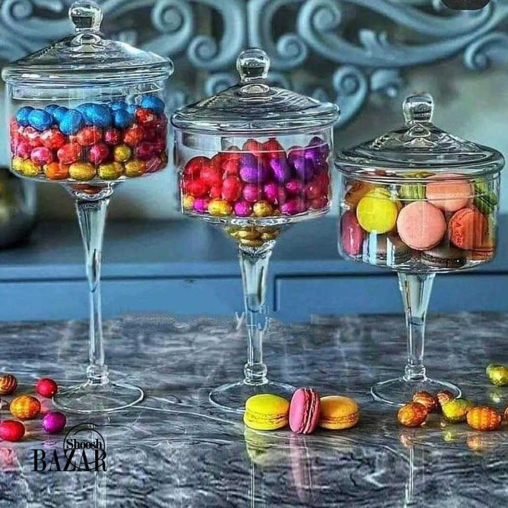 شکلات خوری دست ساز مدل پایه دار آلگراگلس alegre glass (سه سایز)